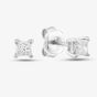 18ct White Gold 0.60ct Princess Cut Stud Earrings PCE60 18WG
