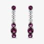 18ct White Gold Ruby & Diamond Fancy Dropper Earrings HSE1062(RU)PR