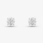 18ct White Gold Certificated 1.01ct Brilliant Cut Diamond Stud Earrings 1146824486 + 6157131790