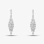 18ct White Gold 1.75ct Baguette & Brilliant Cut Diamond Dropper Earrings LG257/EA-PR