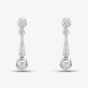 18ct White Gold Brilliant Cut Diamond Graduating Dropper Earrings LG250/EB-PR