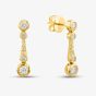 18ct Yellow Gold Brilliant Cut Diamond Graduating Dropper Earrings LG250/EB-PR YG