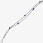 18ct White Gold Sapphire & Diamond Two Row Bracelet HSB2000(BS)