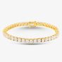 18ct Yellow Gold 11.84ct Brilliant Cut Diamond Tennis Bracelet BFZGJ