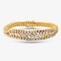  18ct Yellow Gold 6.50ct Diamond Marquise Graduating Tennis Bracelet BTDGJ