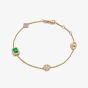 Tivon 18ct Yellow Gold Emerald & Diamond Eden Bracelet BY-0100-EM
