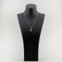 18ct White Gold 0.60ct Baguette & Brilliant Cut Diamond Dropper Necklace LG260/NA