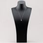 18ct White Gold Freshwater Pearl & Diamond Drop Pendant Necklace PNX5119PL
