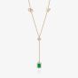Tivon 18ct Yellow Gold Emerald & Diamond 'Y' Eden Necklace NTT-0085-EM
