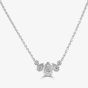 18ct White Gold 0.27ct Diamond Graduated Teardrop Necklace LG224/NA