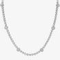 18ct White Gold 4.30ct Diamond Cluster Necklace HSN1015(4.30CT)
