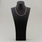 18ct Two Colour Gold 3.00ct Brilliant Cut Diamond Half Tennis Necklace HSN1055(3.00CT)S