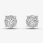 18ct White Gold 1.00ct Diamond Round Cluster Jewellery Set TH0134622