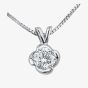 18ct White Gold 0.50ct Diamond Single Stone Necklace P2989W/50CX-18