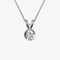 18ct White Gold Rosabella 0.15ct Diamond Pendant HP017S+CHAIN