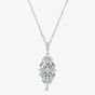 18ct White Gold 1.82ct Baguette & Brilliant Cut Diamond Fancy Drop Pendant  LG201/PA