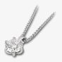 18ct White Gold 0.40ct Round Brilliant 6 Claw Diamond Pendant PD244(4.5)- H/SI1/0.40ct