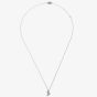 18ct White Gold 0.31ct Pear & Brillaint Cut Diamond Dropper Necklace P22430GW18DD