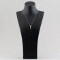18ct White Gold 0.97ct Oval & Brilliant Cut Diamond Dropper Necklace P27127GW18DD