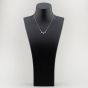 18ct White Gold 0.52ct Brilliant Cut Diamond Dropper Necklet FZAY 18KW