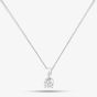 18ct White Gold 0.40ct Brilliant Cut Diamond Solitaire Necklace 4TSPR40 18WG/D103E