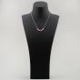 18ct White Gold 1.67ct Oval Cut Ruby & 0.68ct Brilliant Cut Diamond Halo Necklace N02990R 18KW