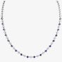 18ct White Gold Sapphire & Diamond Fancy Necklace HSN1056(BS)