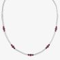 18ct White Gold Ruby & Diamond Fancy Necklace HSN1062(RU)