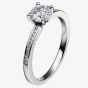 Mastercut Simplicity Four Claw 18ct White Gold Diamond Solitaire Ring C5RG007W