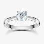 Mastercut Starlight 18ct White Gold Four Claw Diamond Solitaire Ring C10RG001