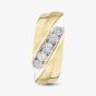 9ct Yellow Gold 0.50ct Brilliant Cut Diamond Crossover Ring THR39782-50 (YG)