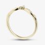 9ct Yellow Gold 0.15ct Diamond Fancy Wishbone Ring 50M71/15-10