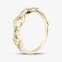 9ct Yellow Gold 0.10ct Diamond Linked Dress Ring THR44526-10