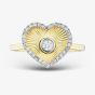9ct Yellow Gold 0.20ct Diamond Heart Ring THR48571-20SF (YG)