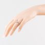 9ct White Gold 0.08ct Diamond Clover Ring THR48854-08SF (WG)