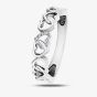 9ct White Gold Diamond Entwined Open Hearts Ring CH594WG/03-10