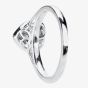 9ct White Gold 0.25ct Diamond Heart Cluster Ring TH014657R