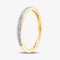 9ct Yellow Gold 0.08ct Diamond Half Eternity Ring TH014803R