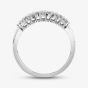9ct White Gold 0.25ct Diamond Flower Clusters Ring TH014815R