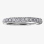 18ct White Gold 0.50ct Claw-set Diamond Half Eternity Ring 50J08WG/50-18
