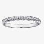 9ct White Gold 0.08ct Diamond Rope Half Eternity Ring CH565WG-10