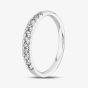 9ct White Gold 0.33ct Diamond Pavé Set Half Eternity Ring TH014832R
