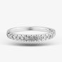 9ct White Gold 0.33ct Diamond Pavé Set Half Eternity Ring TH014832R