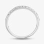 9ct White Gold 0.33ct Diamond Pavé Set Half Eternity Ring TH014832R