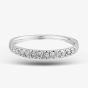 9ct White Gold 0.25ct Diamond Pavé Set Half Eternity Ring TH014833R