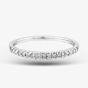 9ct White Gold 0.15ct Diamond Pavé Set Half Eternity Ring TH014834R