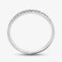 9ct White Gold 0.15ct Diamond Pavé Set Half Eternity Ring TH014834R