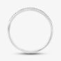 9ct White Gold 0.08ct Diamond Pavé Set Half Eternity Ring TH014835R