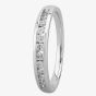 9ct White Gold 0.33ct Diamond Channel Set Half Eternity Ring TH014838R