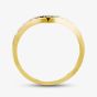 9ct Yellow Gold 0.12ct Diamond Wishbone Half Eternity Ring TH014846R